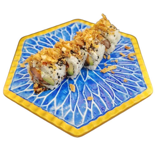 URAMAKI SALMON(CEBOLLA FRITA)4u