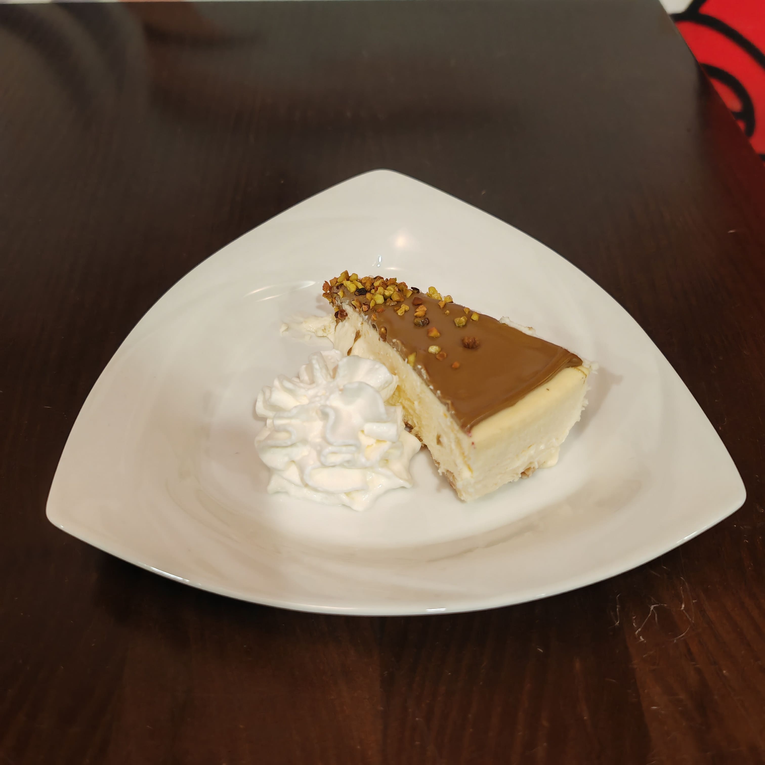 TARTA DE QUESO Y PISTACHO