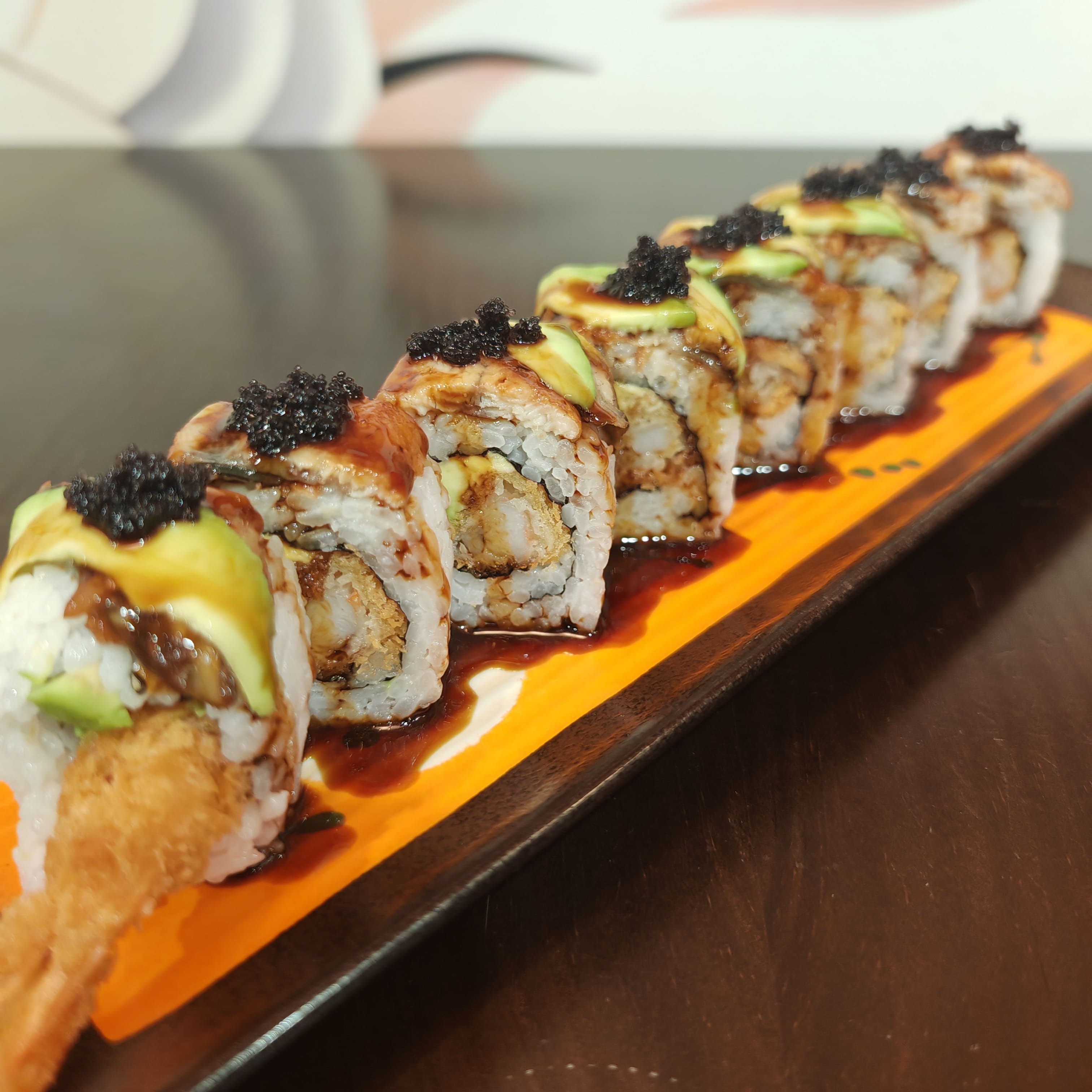 URAMAKI LANGOSTINO ANGUILA 8u