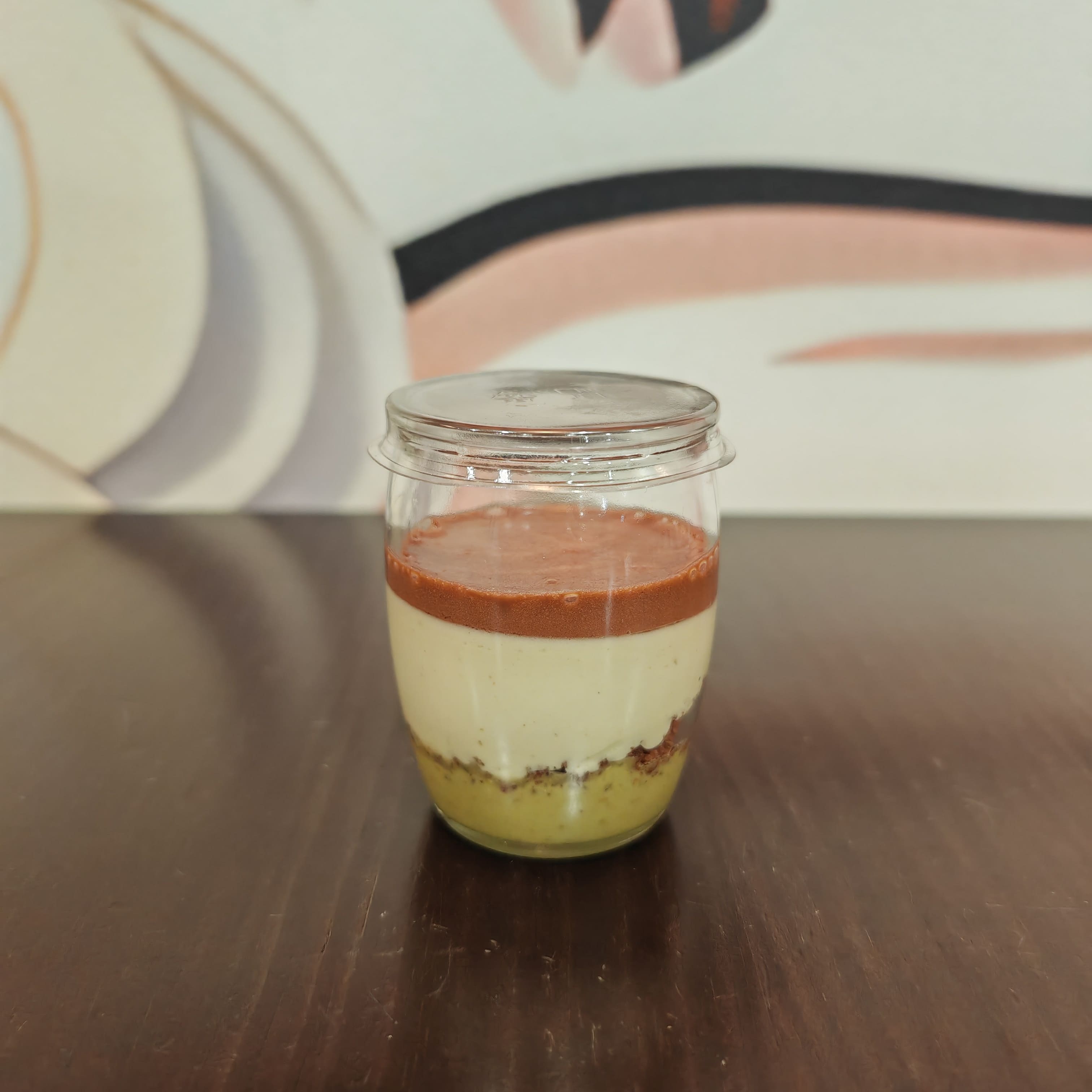 MOUSSE PISTACHO Y CHOCOLATE